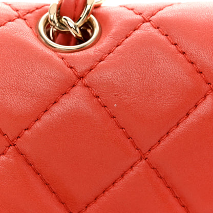 Chanel Lambskin Quilted XL Maxi Single Flap Red 13 of 15