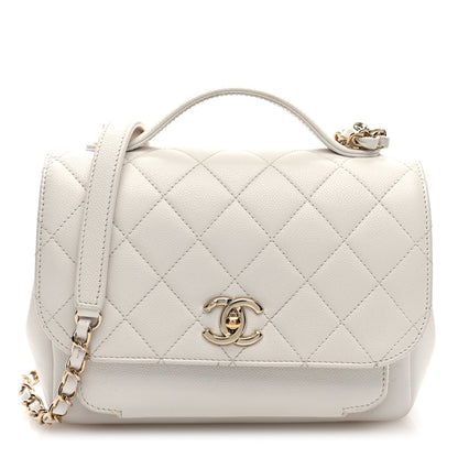 Chanel Caviar Quilted Medium Business Affinity Flap White 1 of 11
