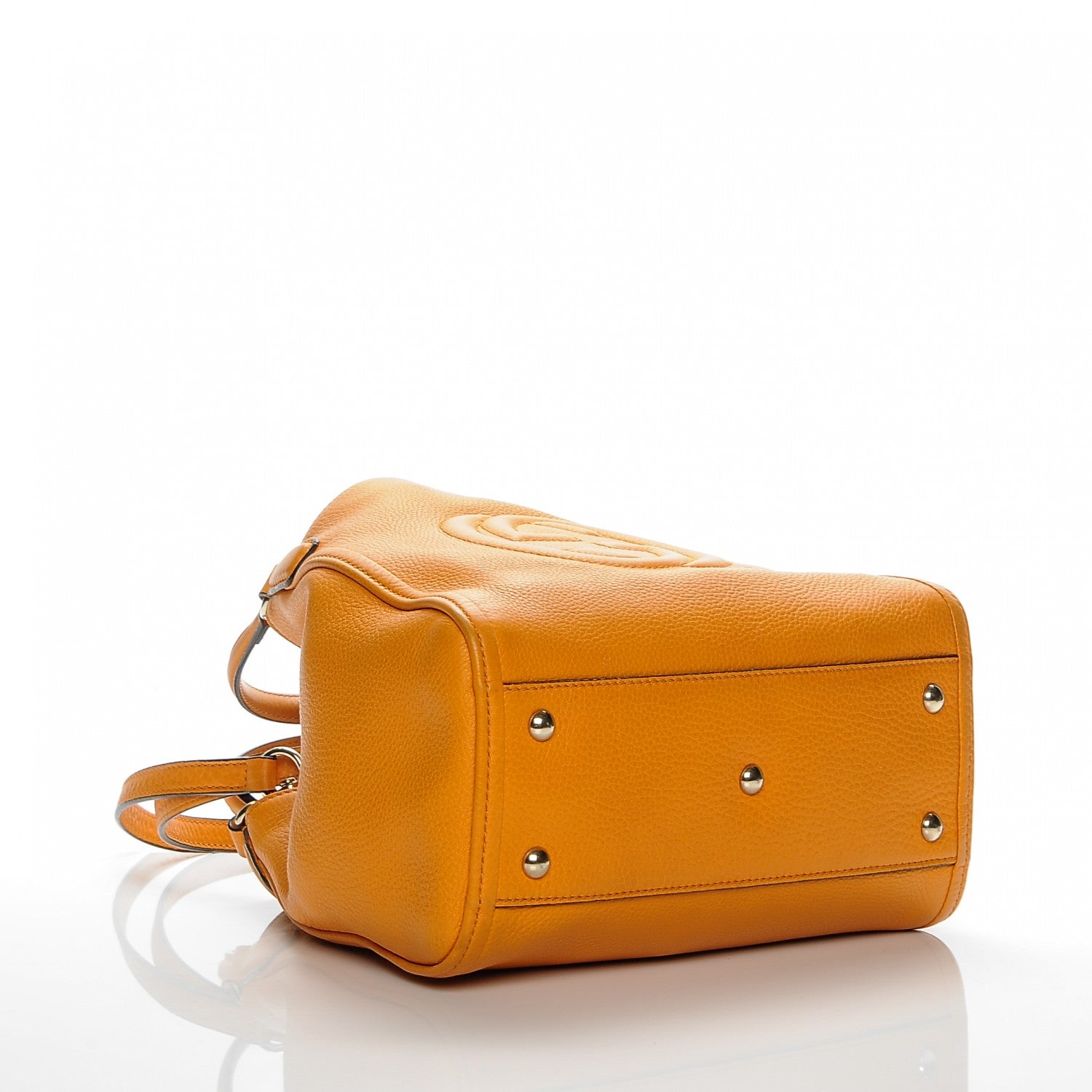Gucci Pebbled Calfskin Small Soho Shoulder Bag Curcuma 4 of 7