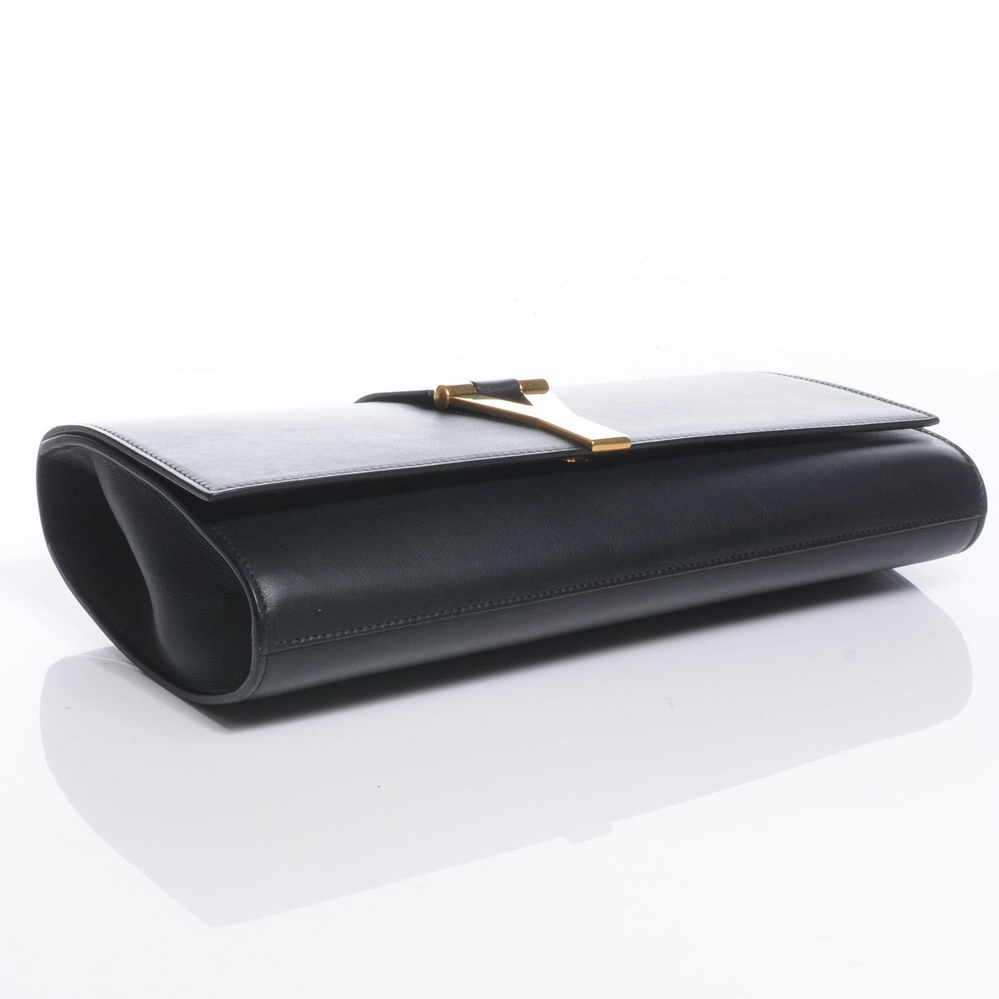 Leather ChYc Clutch Black