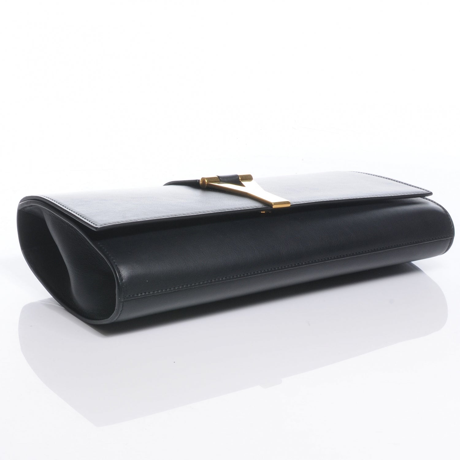 Saint Laurent Leather ChYc Clutch Black 4 of 8