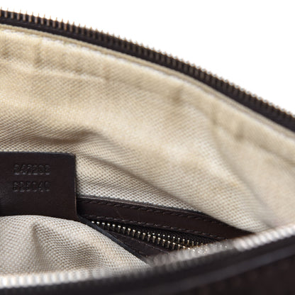 Gucci Monogram Vintage Web Medium Boston Dark Brown 12 of 13