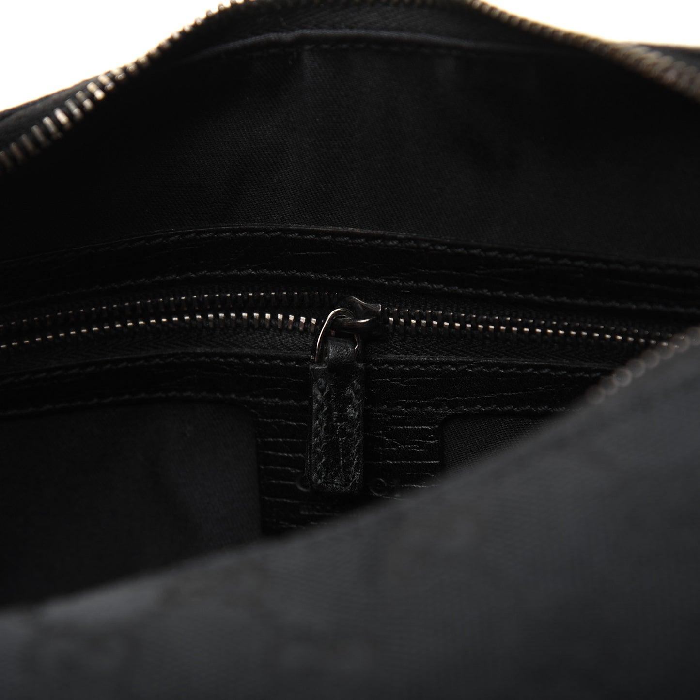 Monogram Medium Horsebit Chain Hobo Black