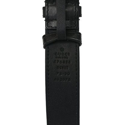 Gucci Calfskin Matelasse GG Marmont Belt Bag 75 30 Black 10 of 11