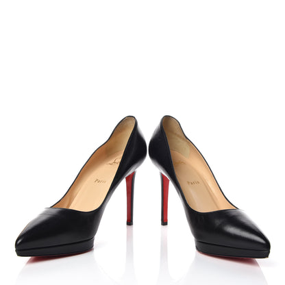Christian Louboutin Shiny Nappa Pigalle Plato 100 Pumps 41.5 Black 5 of 17