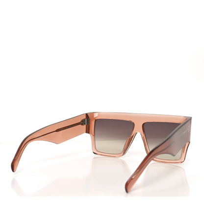 Celine Acetate Flat Top Rectangular Sunglasses CL40092I Shiny Milky Hazelnut 4 of 7