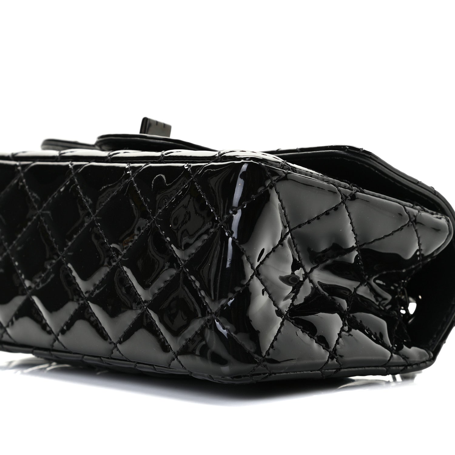 Chanel Patent Calfskin Quilted 2.55 Reissue Mini Flap So Black 6 of 10