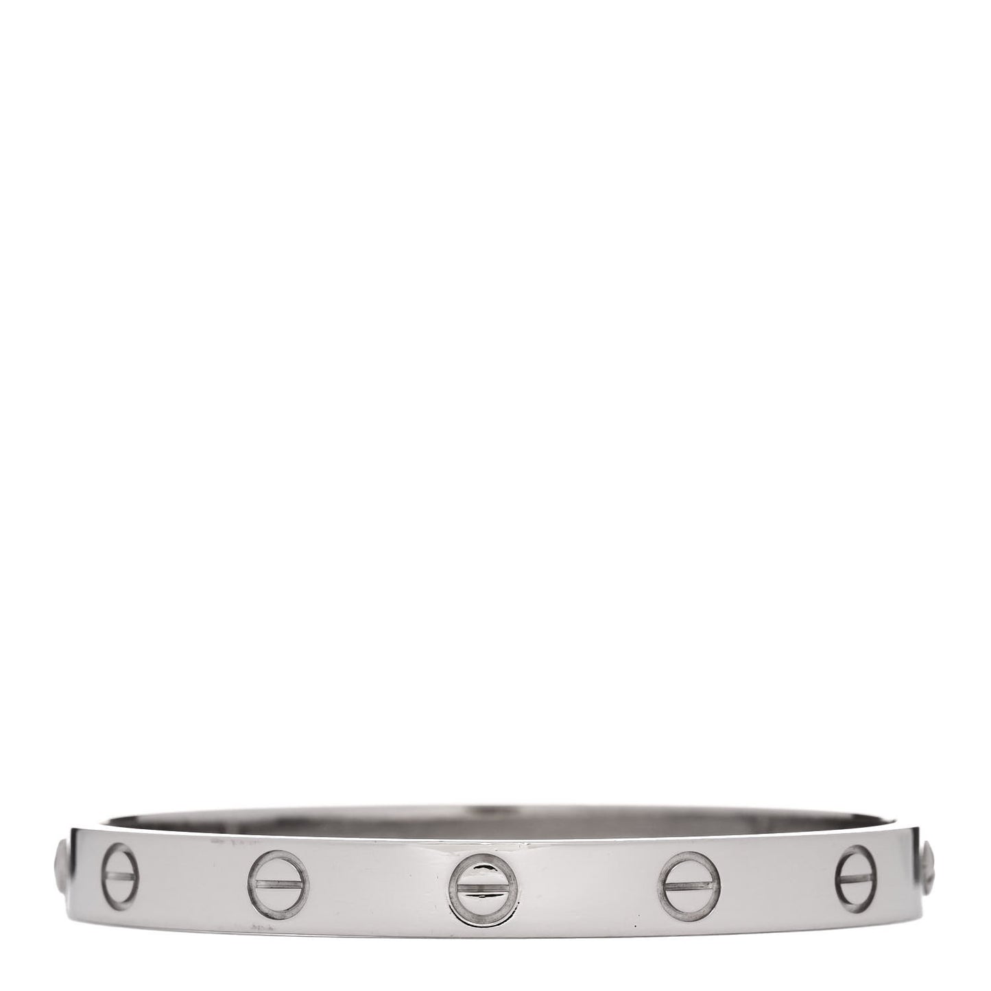 18K White Gold LOVE Bracelet 16