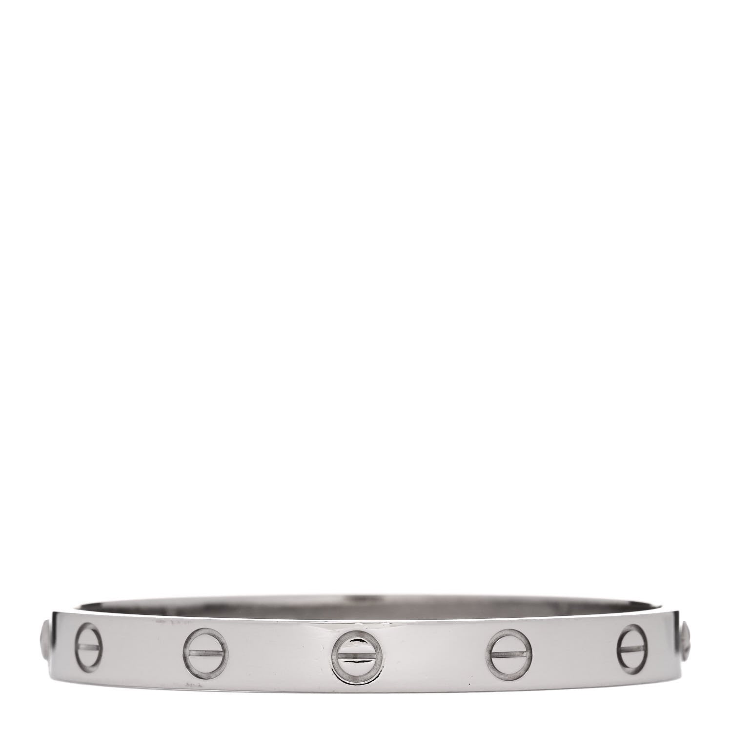 Cartier 18K White Gold LOVE Bracelet 16 2 of 6