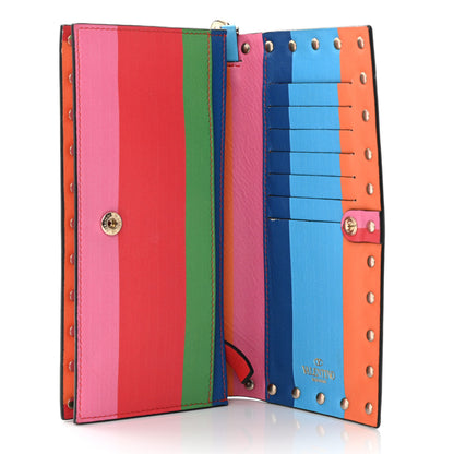 Valentino Garavani Vitello 1973 Rockstud Wristlet Wallet Multicolor 5 of 11