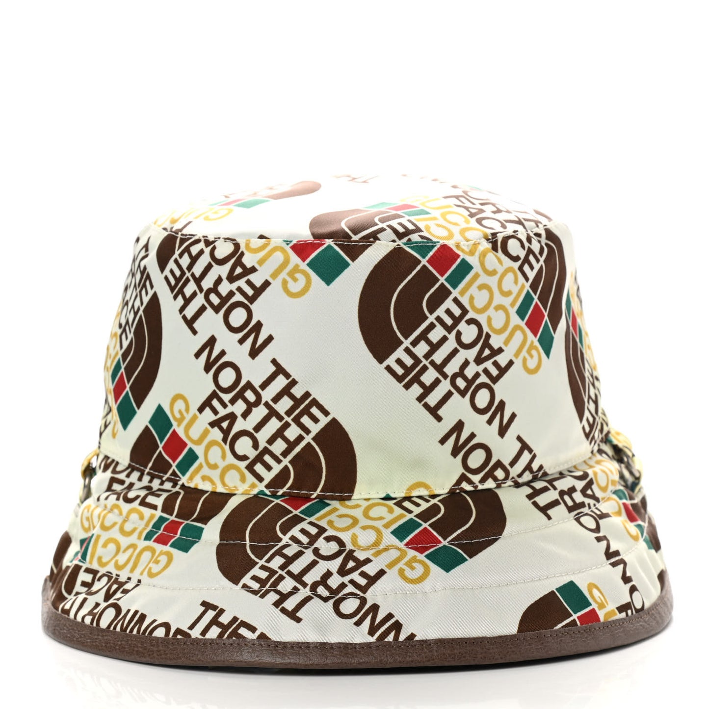 X THE NORTH FACE Nylon Reversible Self-Tie Bucket Hat L Beige Sky Blue