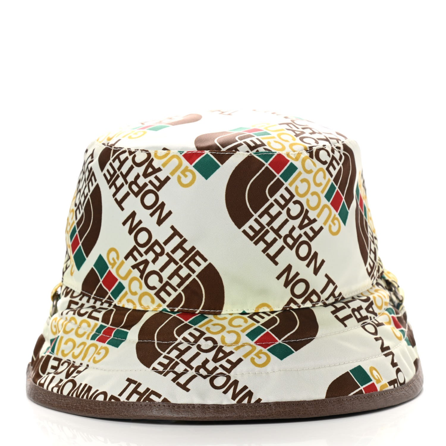 Gucci X THE NORTH FACE Nylon Reversible Self-Tie Bucket Hat L Beige Sky Blue 3 of 10
