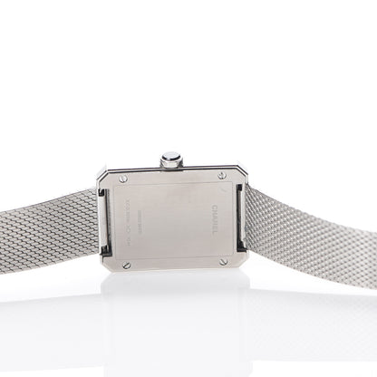 Chanel Stainless Steel 26mm Boy-friend Tweed Quartz Watch Black 4 of 5