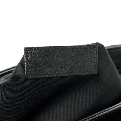 Saint Laurent Grain De Poudre Matelasse Chevron Small Tribeca Shopping Bag Black 8 of 11