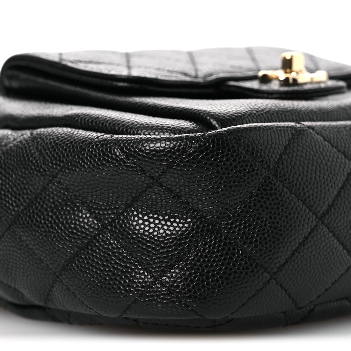 Caviar Quilted CC Day Camera Case Black