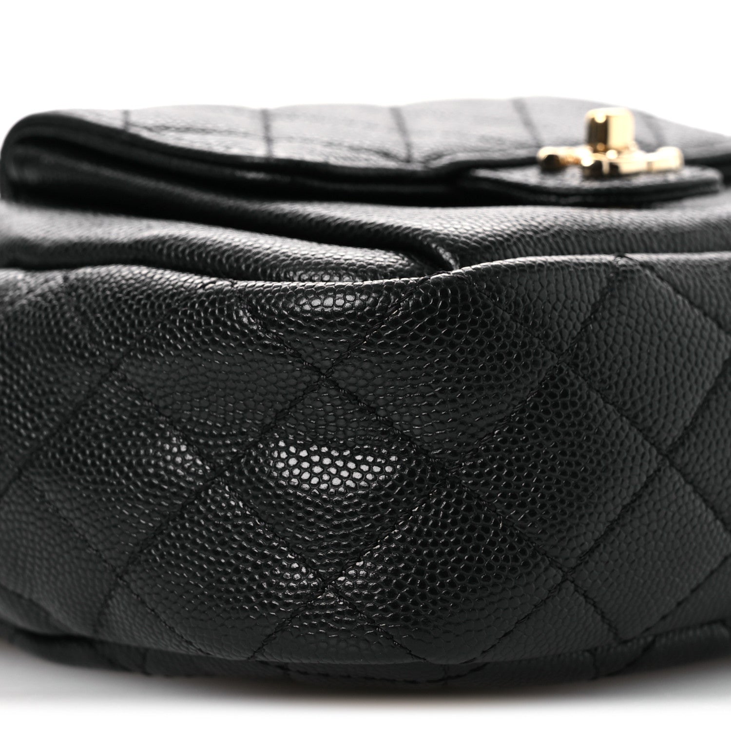 Chanel Caviar Quilted CC Day Camera Case Black 9 of 10