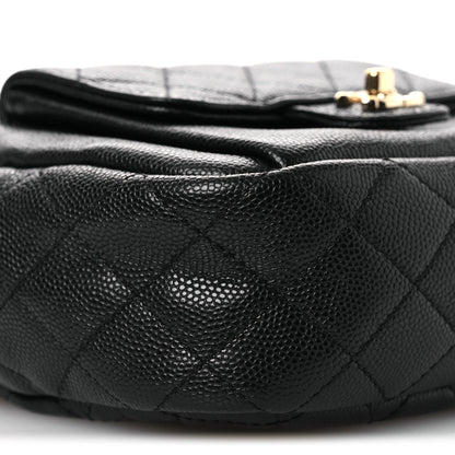 Chanel Caviar Quilted CC Day Camera Case Black 9 of 10