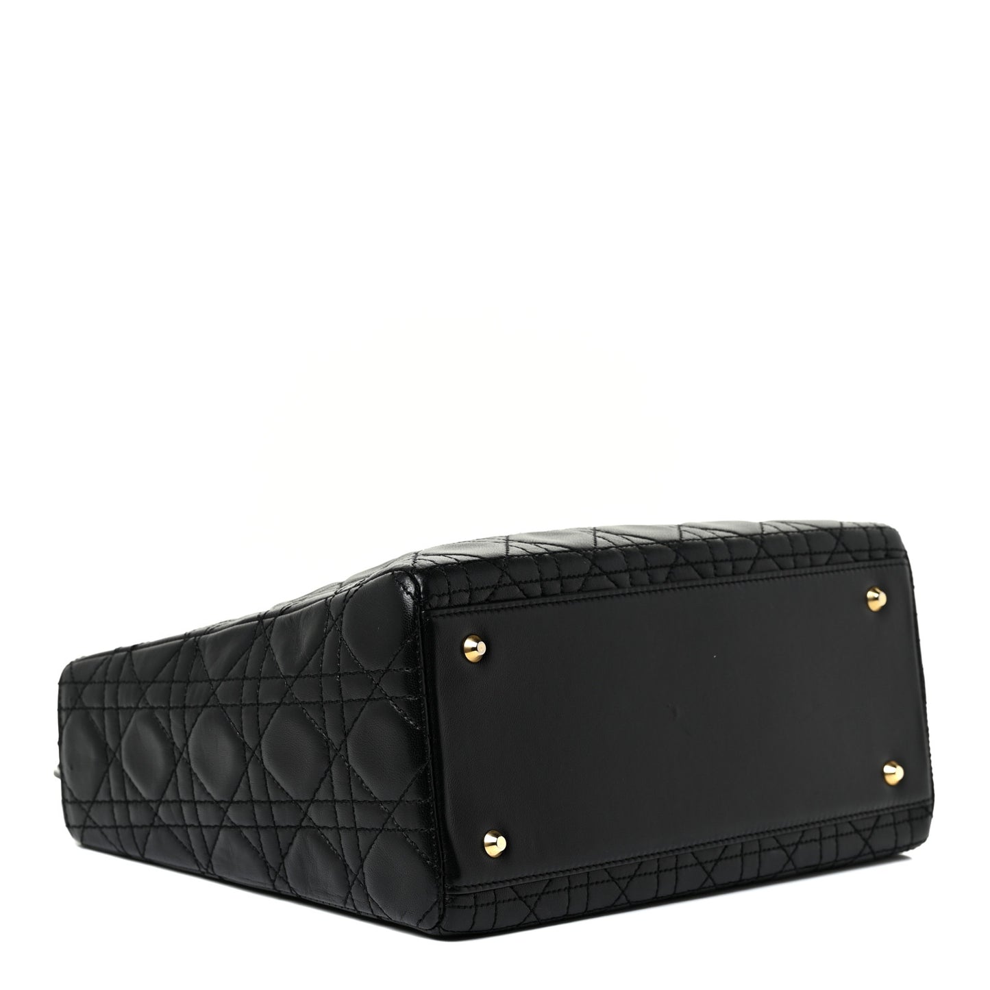 Lambskin Cannage Medium Lady Dior Black