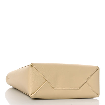Celine Grained Calfskin Small Vertical Cabas Sand 4 of 9