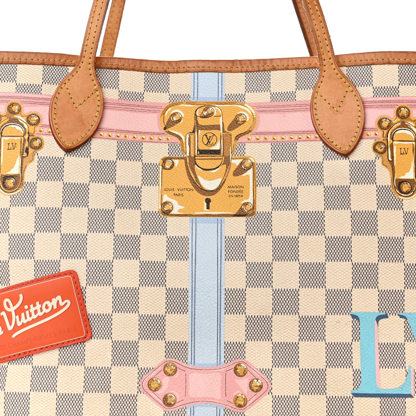 Damier Azur Summer Trunks Neo Neverfull MM