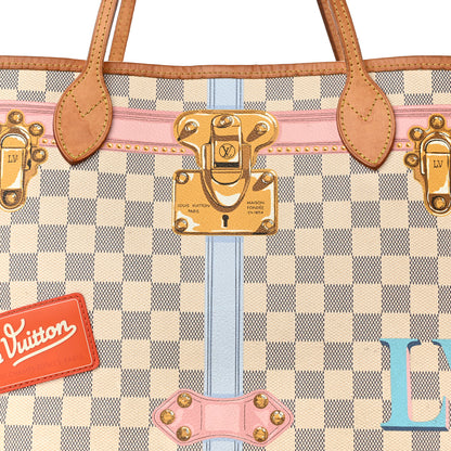 Louis Vuitton Damier Azur Summer Trunks Neo Neverfull MM 11 of 20
