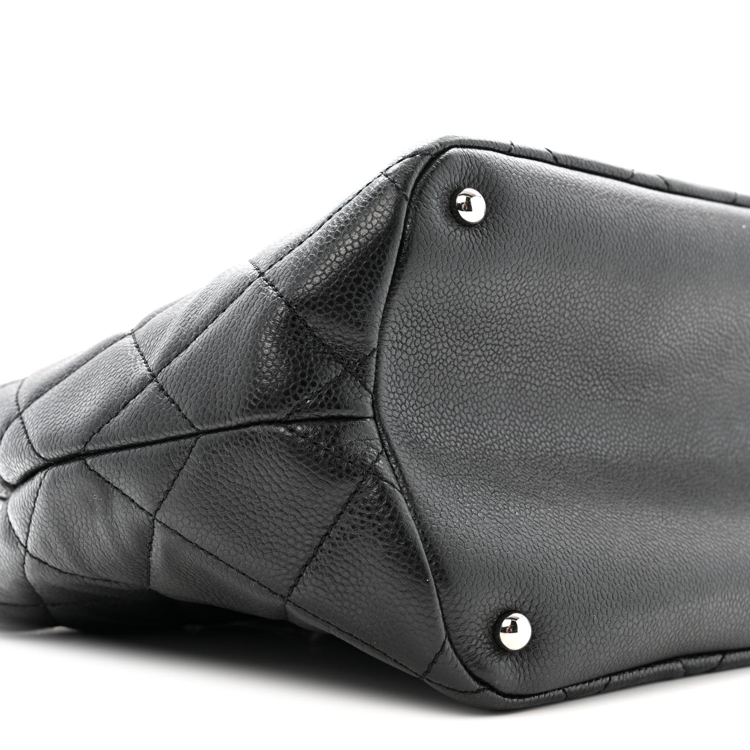 Chanel Caviar Quilted CC Timeless Soft Tote Black 9 of 15