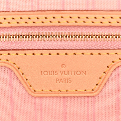 Louis Vuitton Damier Azur Neo Neverfull MM Rose Ballerine 6 of 11