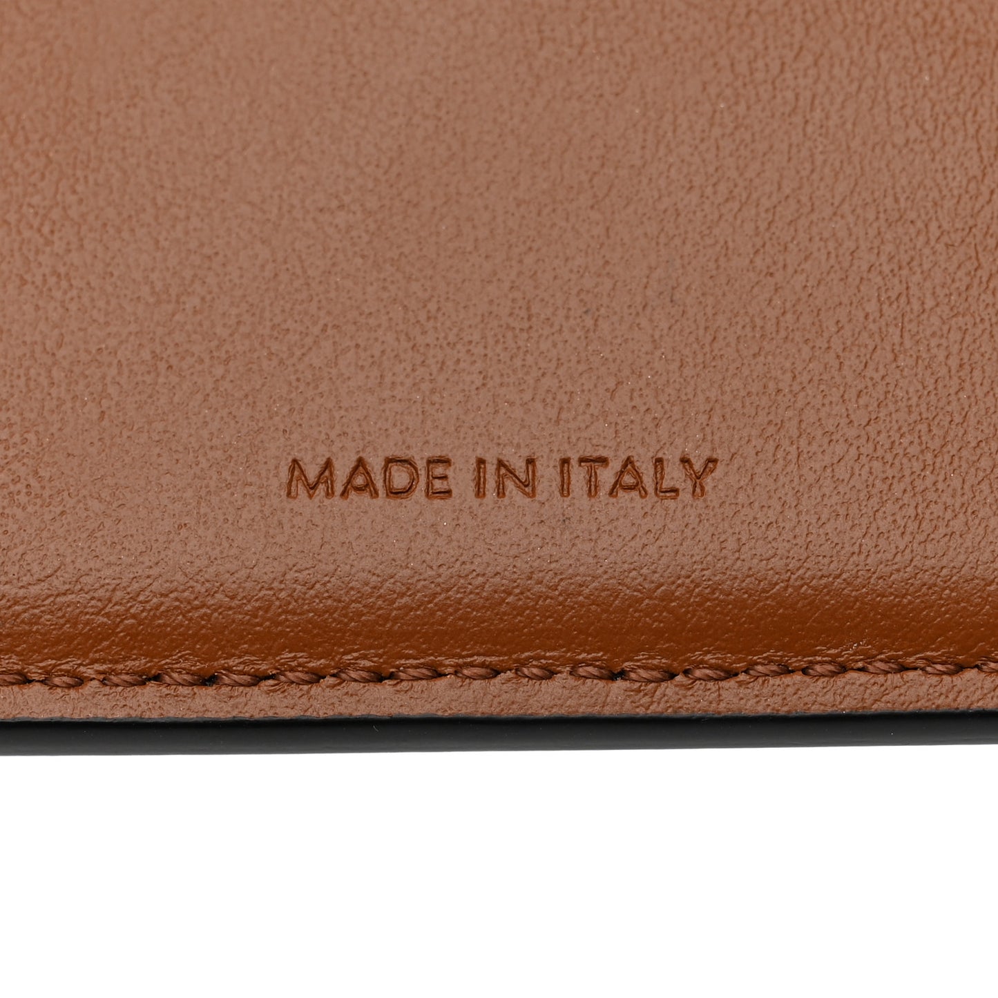 Triomphe Canvas Compact Wallet With Coin Purse Tan