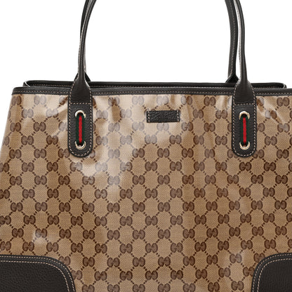 Gucci Crystal Monogram Large Princy Tote Dark Brown 8 of 11