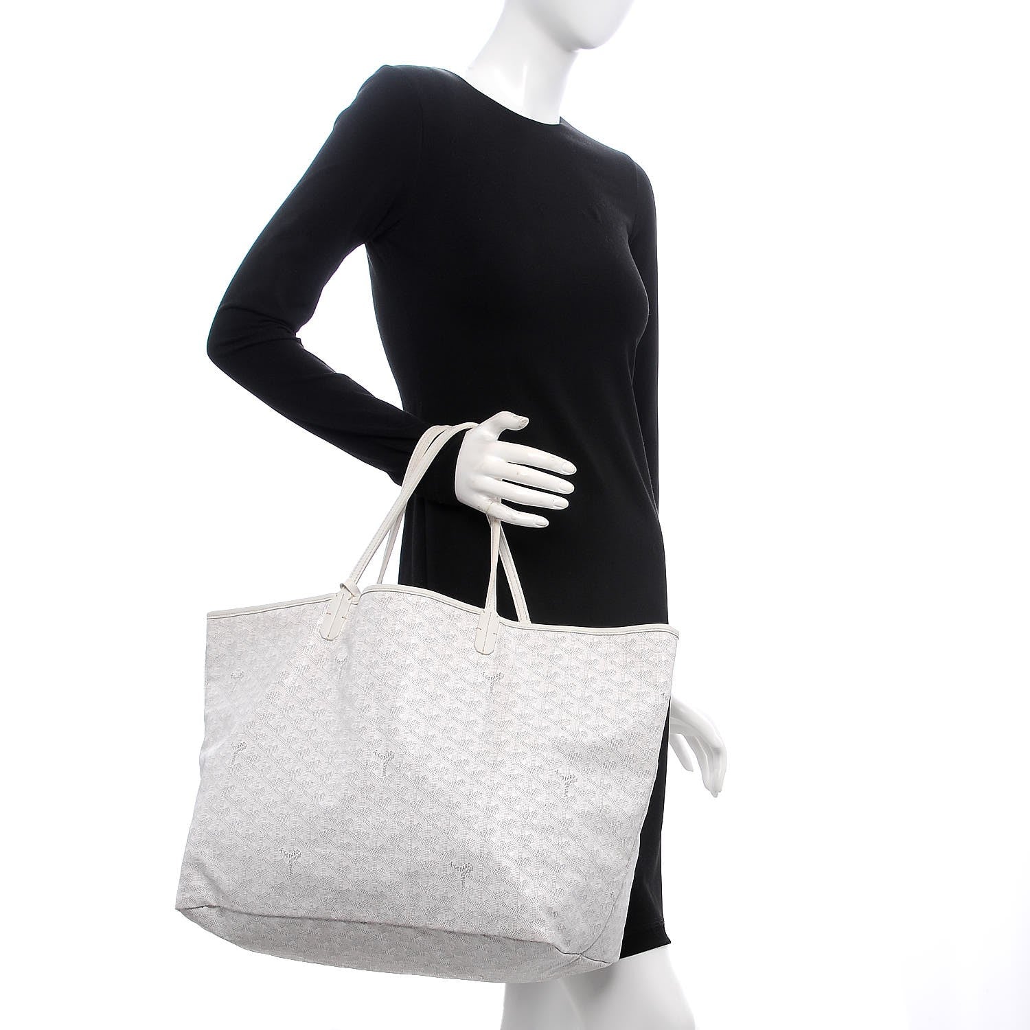 Goyard Goyardine Saint Louis GM White 2 of 14