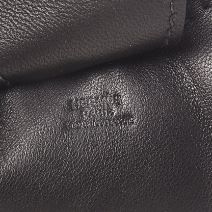 Hermes Milo Lambskin Grigri Rodeo Horse Bag Charm GM So Black 3 of 4