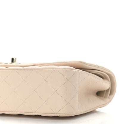 Chanel Caviar Quilted Medium Double Flap Light Beige 8 of 8