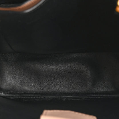 Prada Saffiano Cuir Medium Panier Bucket Bag Cipria Black 6 of 11
