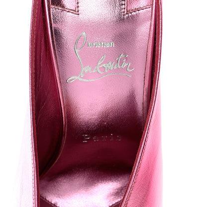 Christian Louboutin Kid Laminato Veryvee 85 Mules 39 Confettis 6 of 8