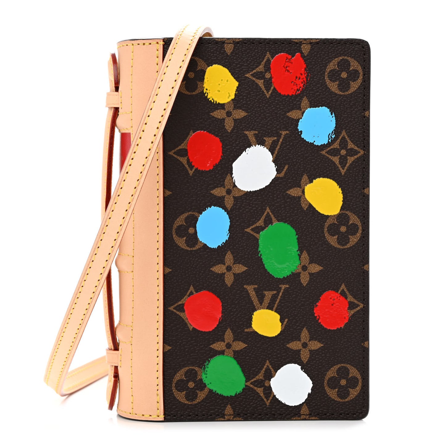 LV x YK Painted Dots Book Chain Wallet