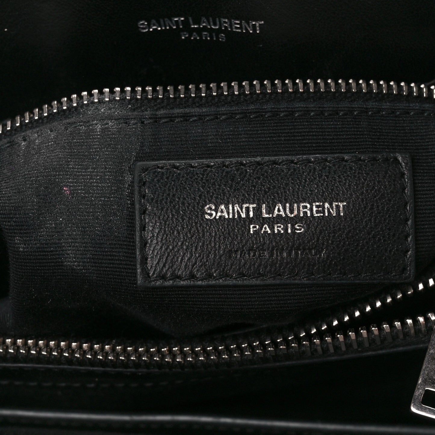 Calfskin Y Quilted Monogram Medium Loulou Satchel Black