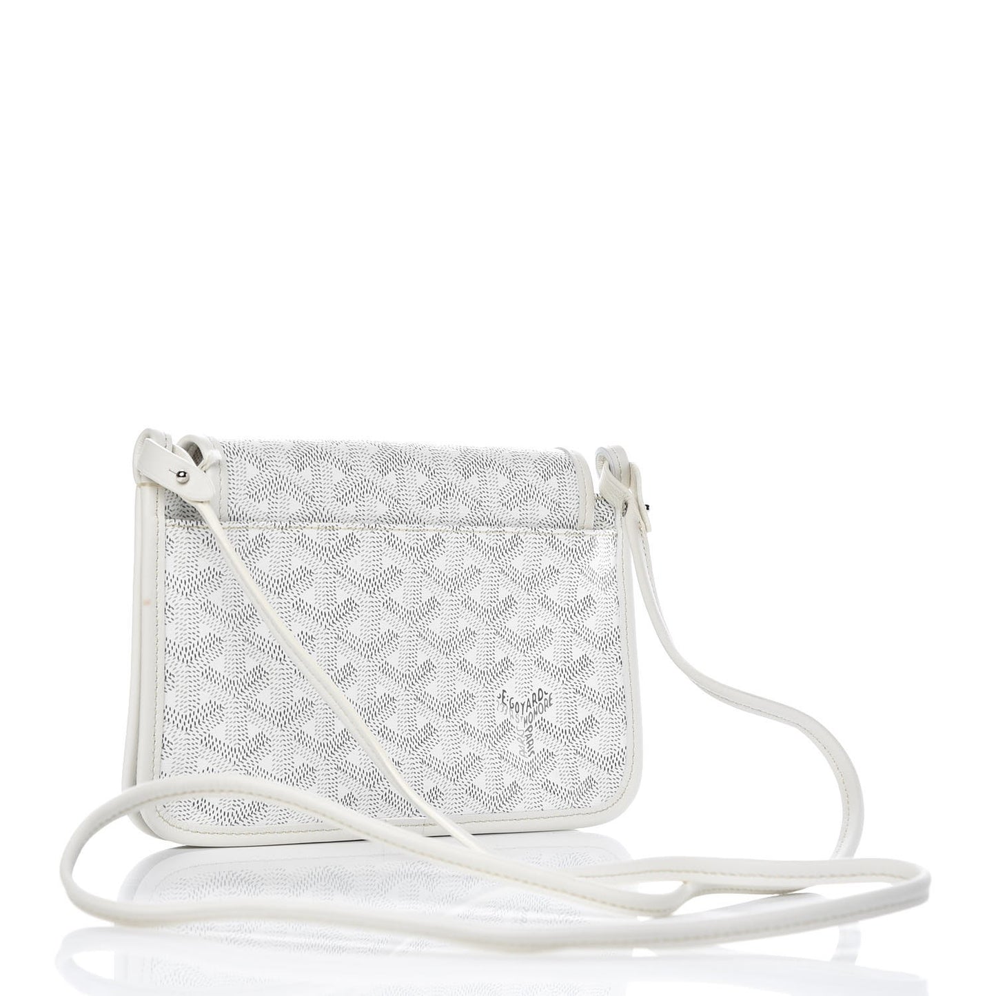 Goyardine Plumet Wallet Clutch White