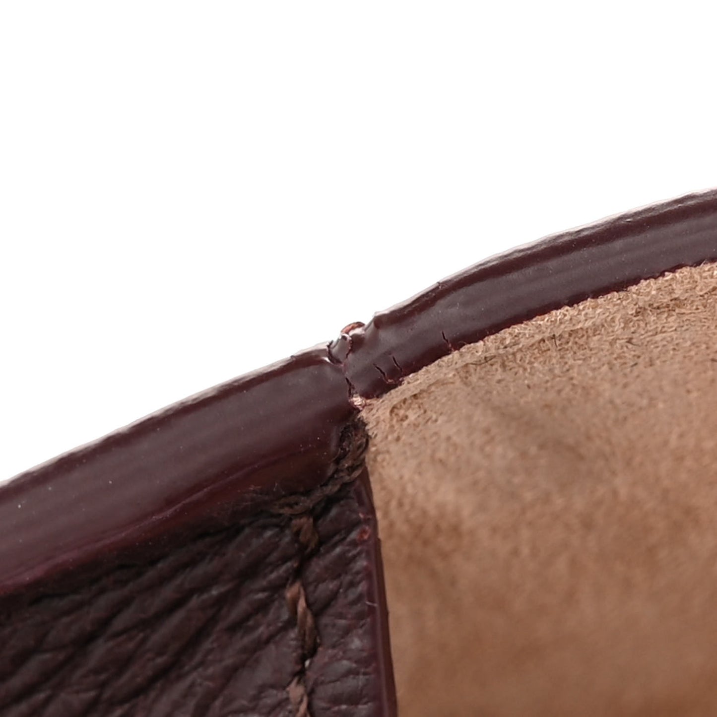 Silky Amish Grained Goatskin Box Shoulder Bag 16 Burgundy