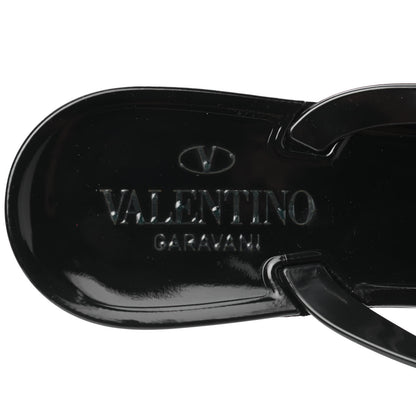 Valentino Garavani PVC Jelly Rockstud Bow Thong Sandals 39 Black 7 of 8