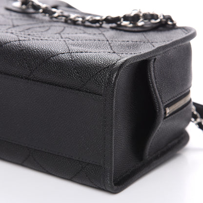 Chanel Caviar Quilted Small Deauville Bowling Bag Black 9 of 9