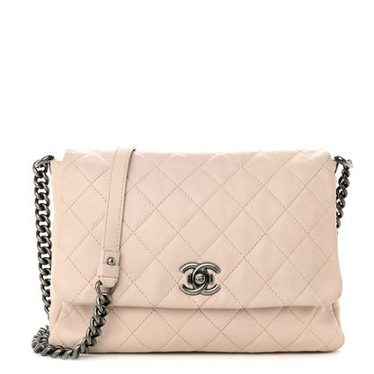 Chanel Calfskin Quilted Couture Messenger Light Pink 1 of 12