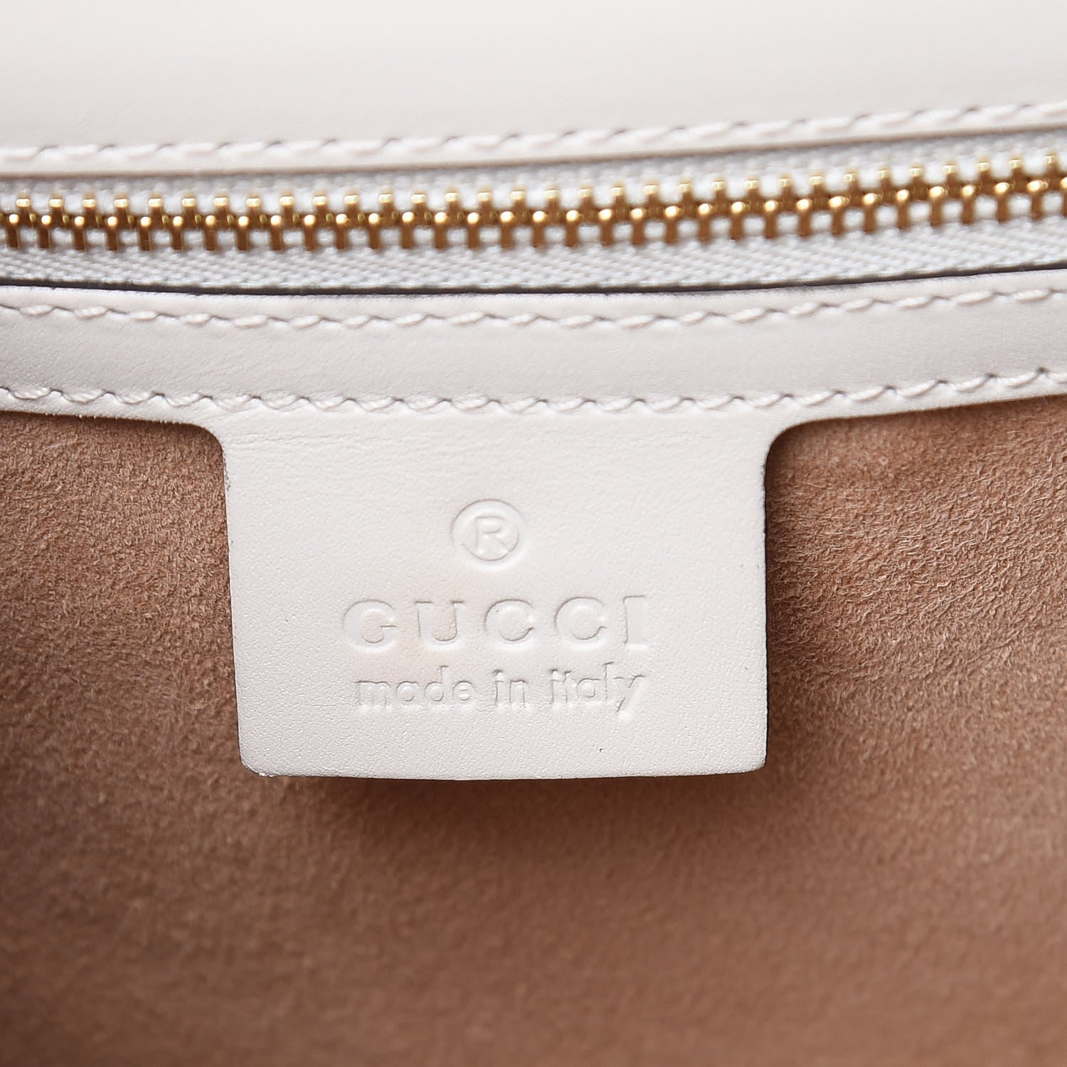 Gucci Calfskin Small Sylvie Shoulder Bag White 6 of 10