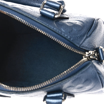 Louis Vuitton Metallic Empreinte Monogram Giant Speedy Bandouliere 20 Navy Nacre 5 of 8