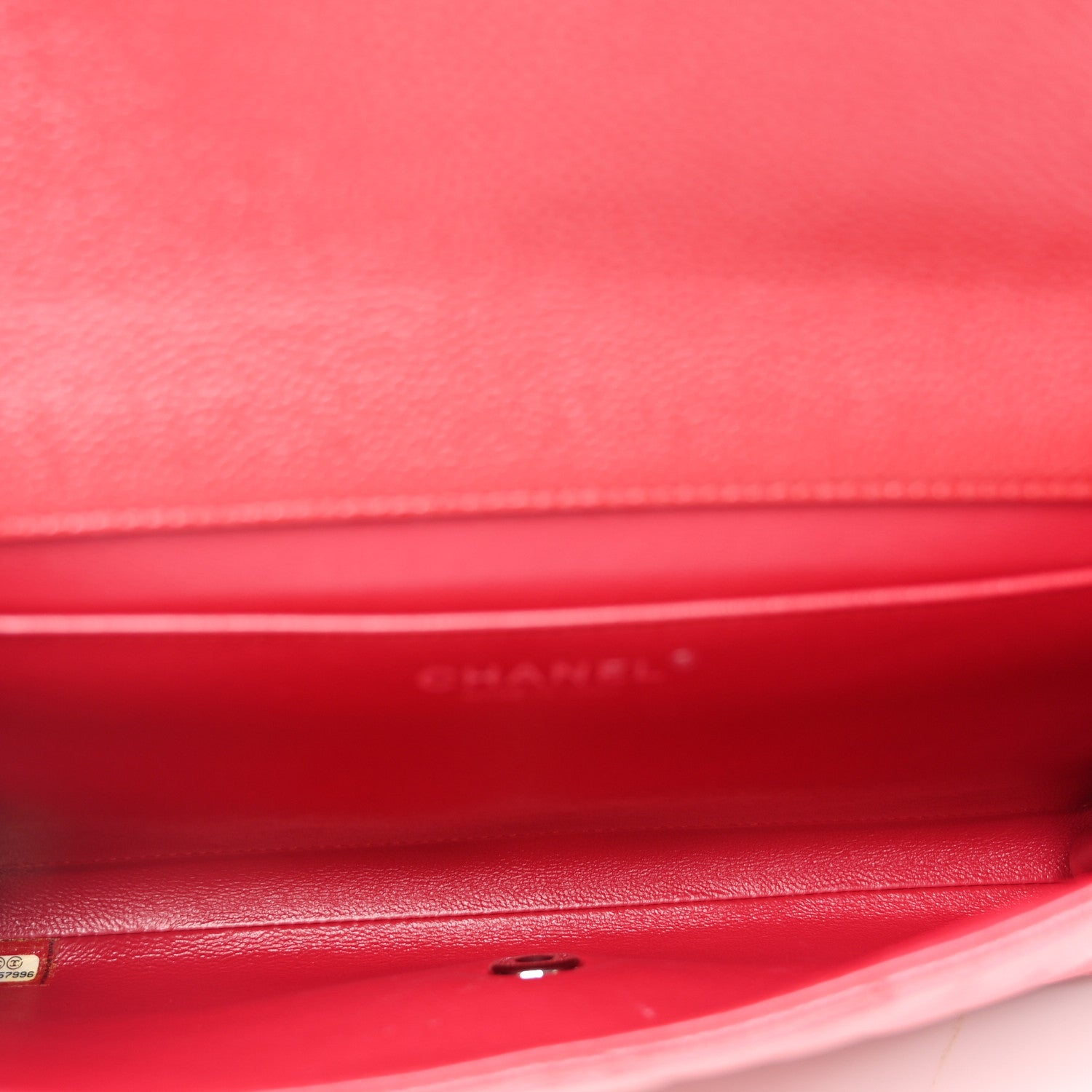 Chanel Iridescent Caviar Quilted Clutch With Chain Flap Red 5 of 10