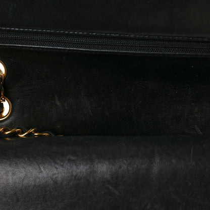 Chanel Lambskin Quilted Medium Double Flap Black 10 of 13