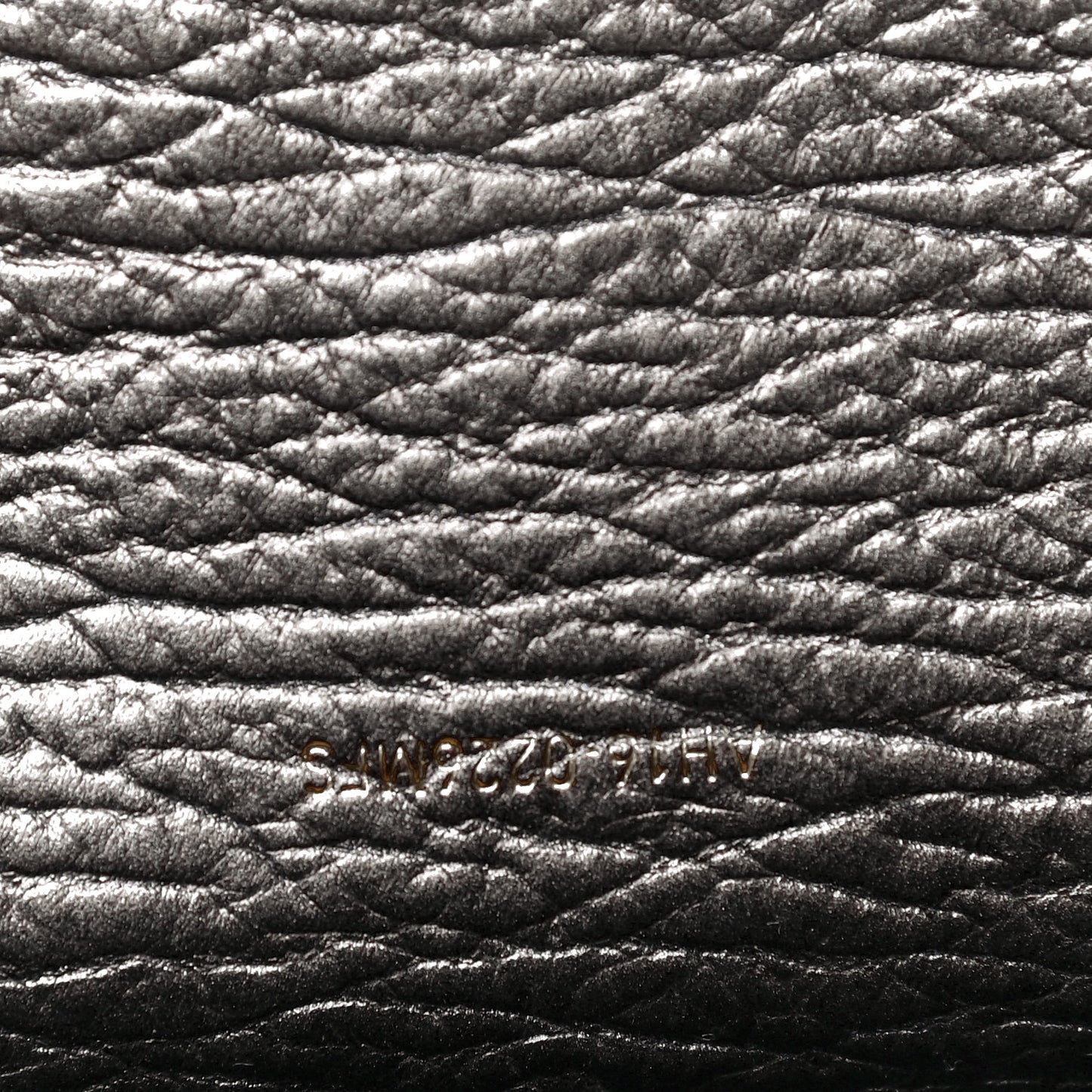 Metallic Textured Calfskin Mini Pashli Satchel Silver