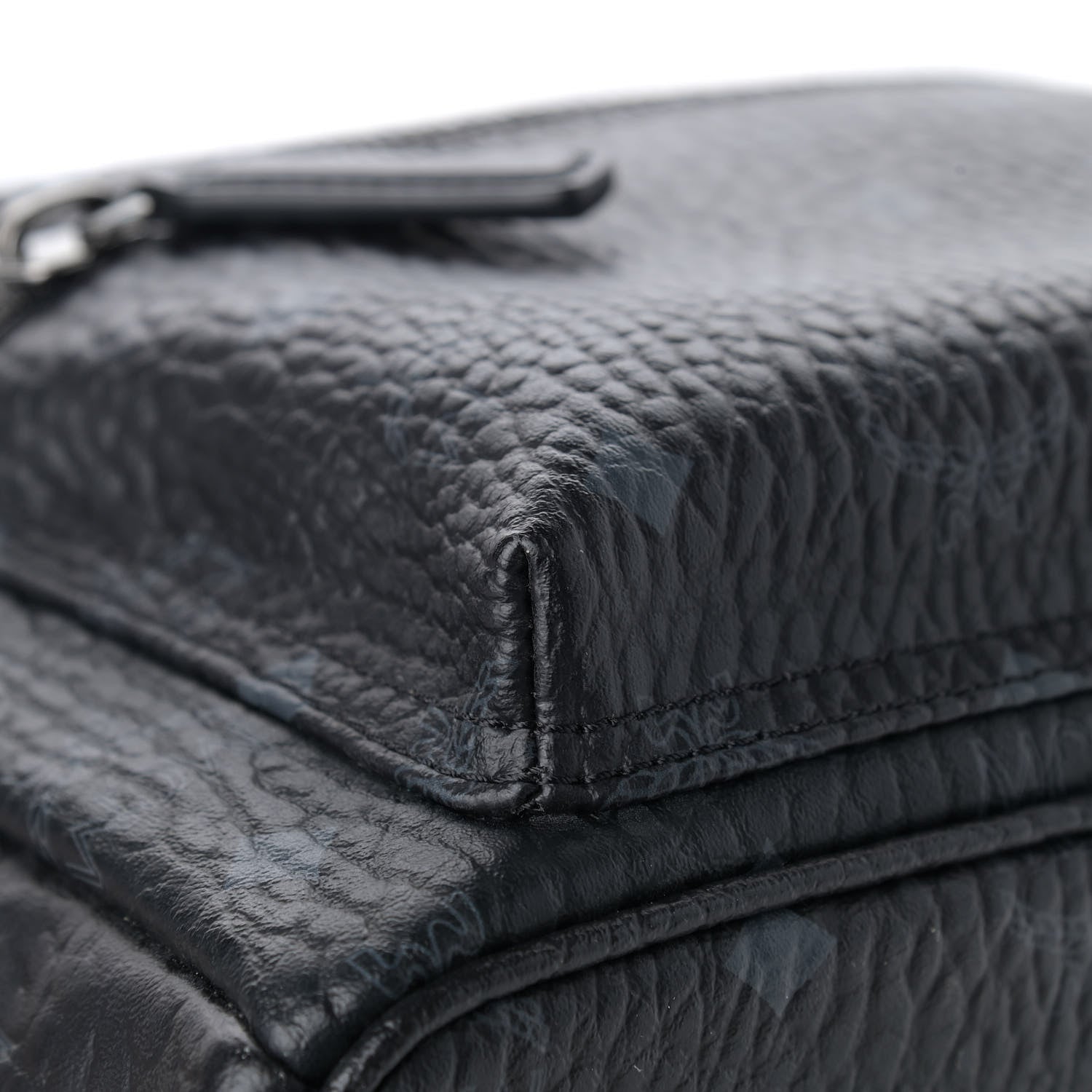 MCM Visetos Small Side Stud Stark Backpack Black 7 of 12