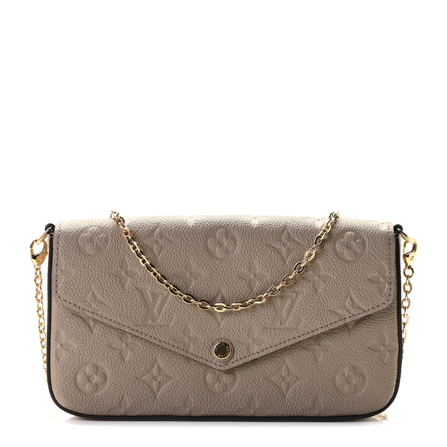 Louis Vuitton Empreinte Pochette Felicie Chain Wallet Tourterelle 1 of 8