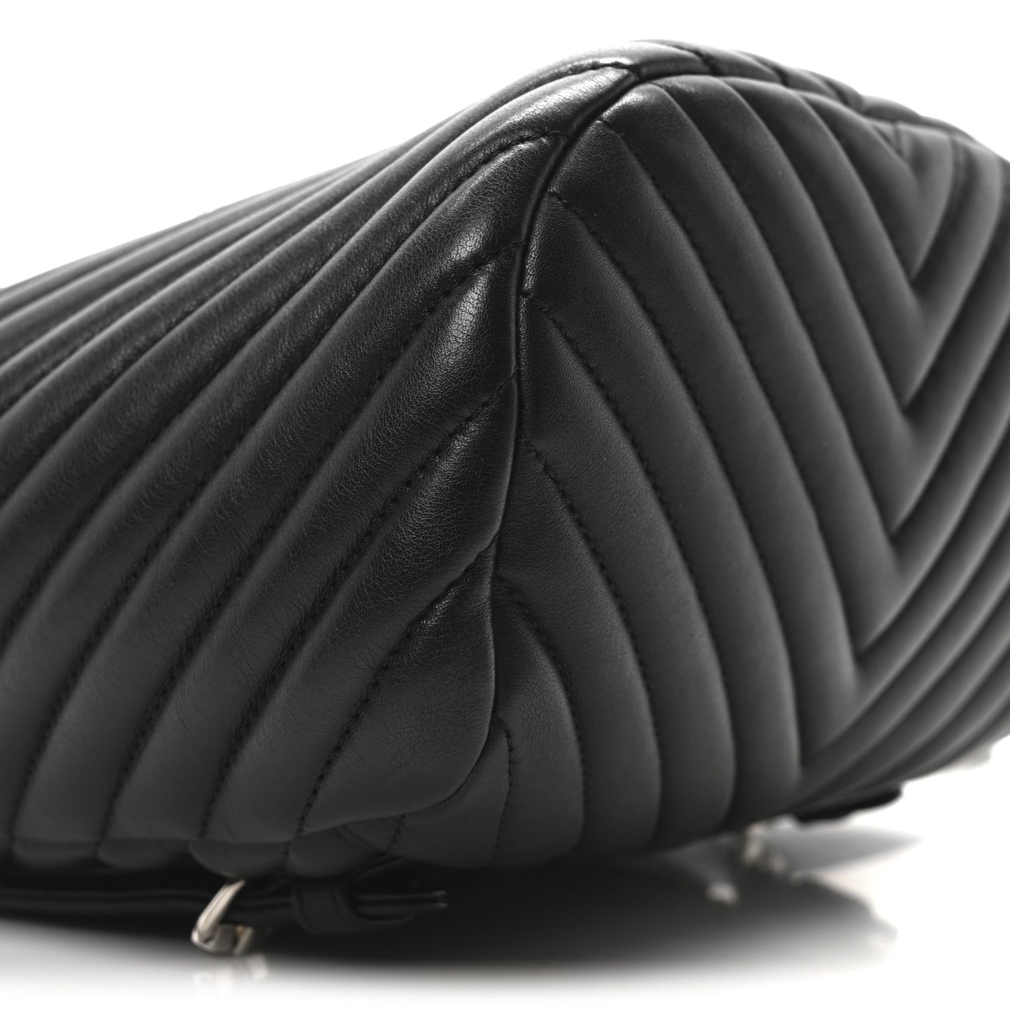 Lambskin Chevron Quilted Small Urban Spirit Backpack Black