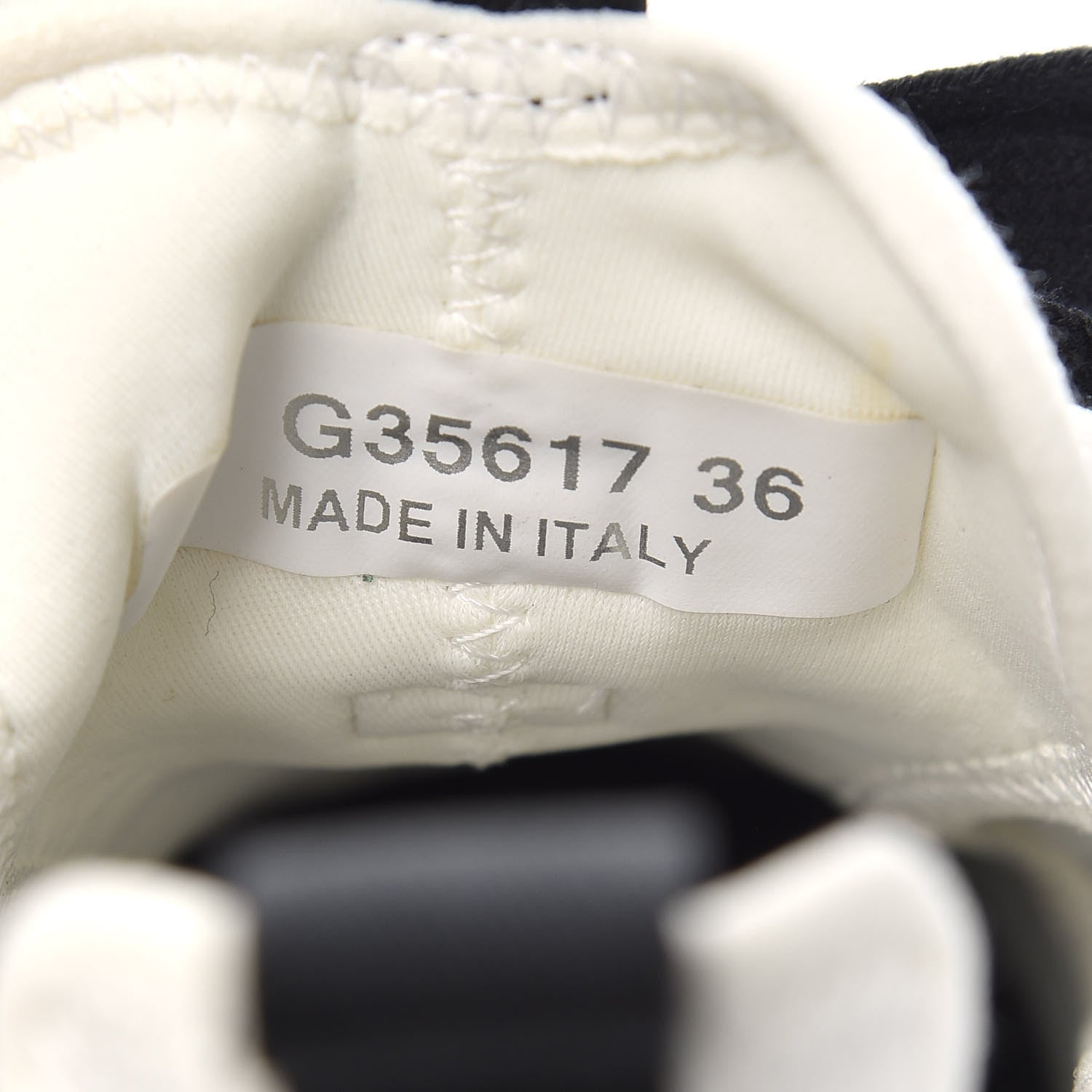 Chanel Velvet Calfskin Mixed Fibers CC Sneakers 36 Ivory Black 7 of 9